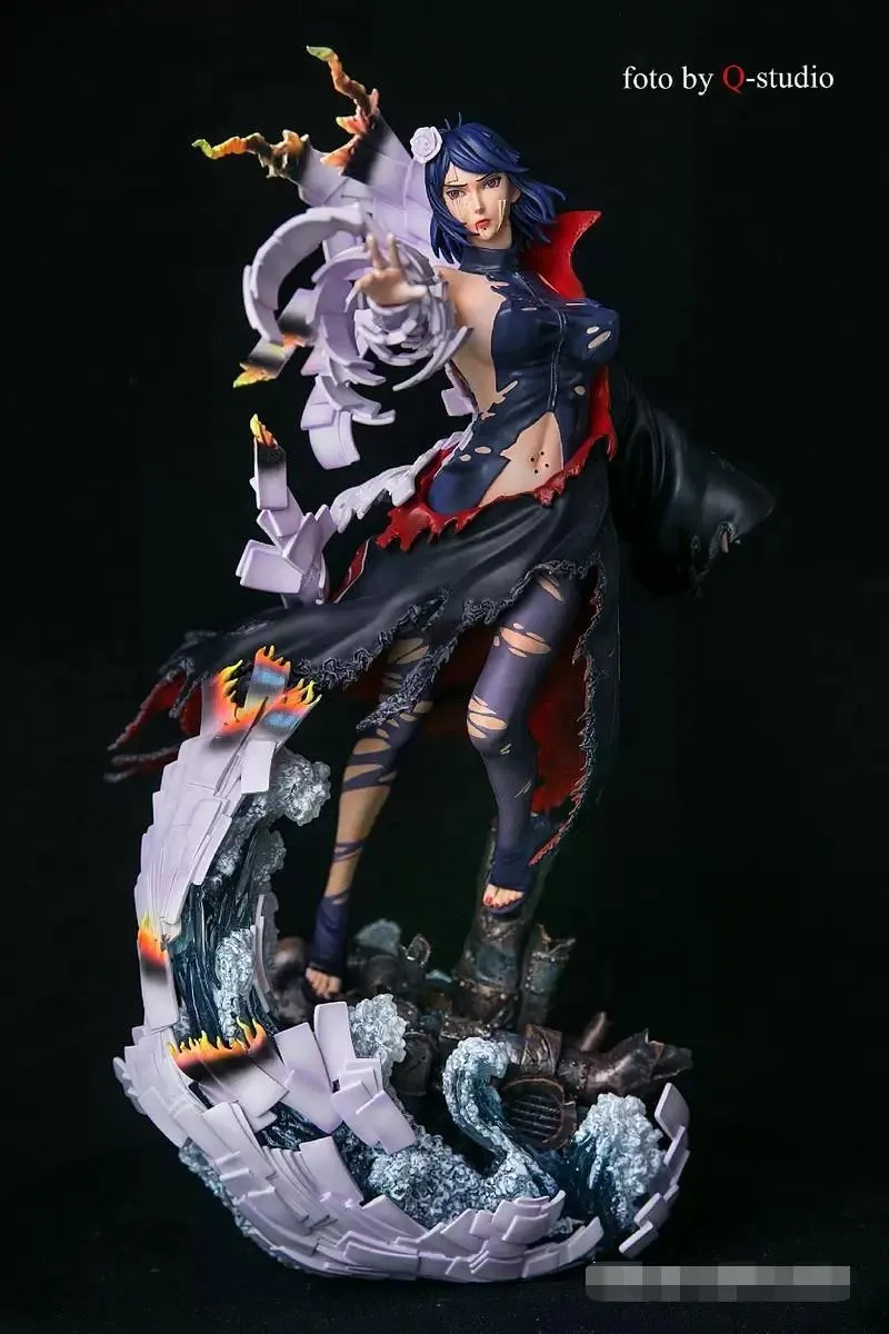 008d7665030d76ef 【In Stock】CW Studios Naruto Konan Battle damage 1:7 Resin Statue - Image 1