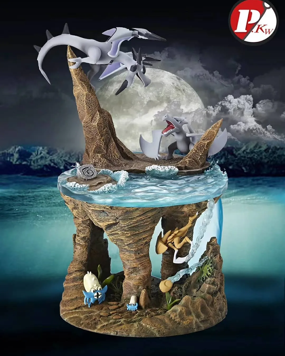 03f06325dfb5b612 【Pre order】PKMW Studio Pokemon Aerodactyl Omanyte Kabutops Resin Statue Deposit - Image 1