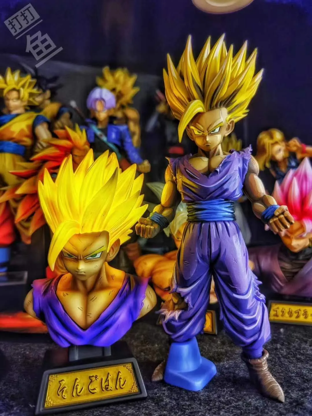 05a5d7c3ea4ce649 【In Stock】XZ Studio Dragon Ball Junior Gohan SSJ Bust Resin Statue - Image 1