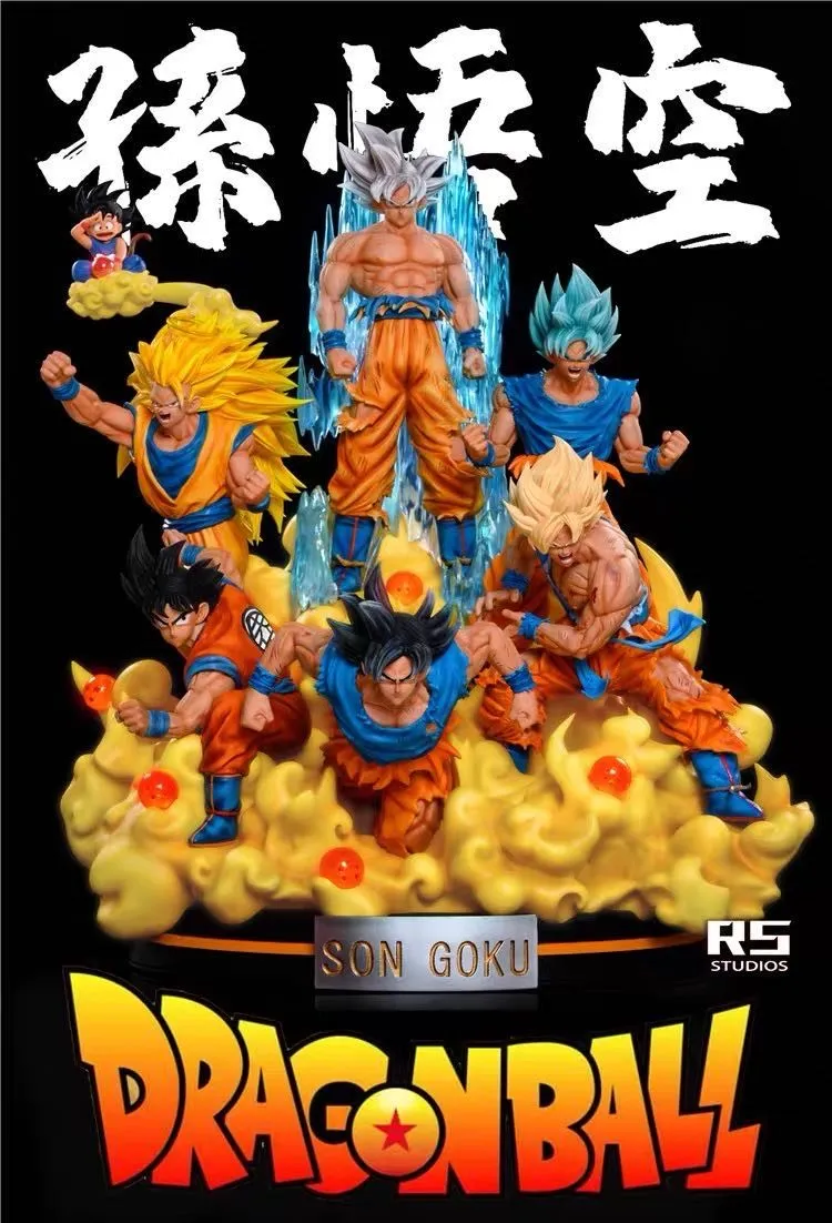 12faedf199fe1236 【In Stock】RS STUDIOS Dragon Ball Super Full Forms of Goku Resin Statue - Image 1