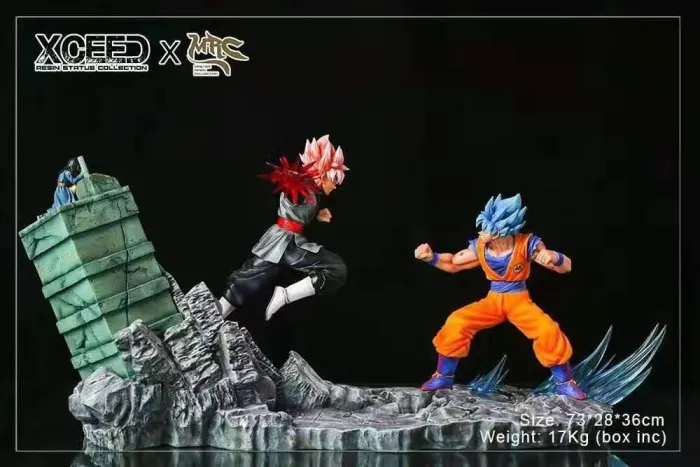 14e60fca9e3d0f5d 【Pre order】Xcreed Mrc Studio DragonBall Super Goku Saiyan blue VS Goku Saiyan Rose 1:6 Scale Resin Statue Deposit - Image 1