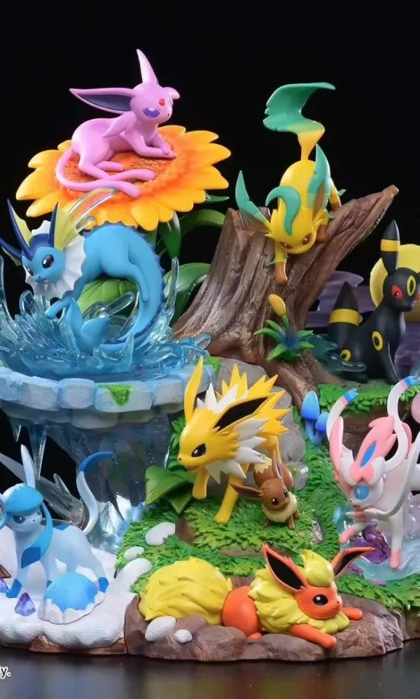 【Pre order】DS Studio Pokemon Anniversary Statue Eevee Family ​Resin Statue