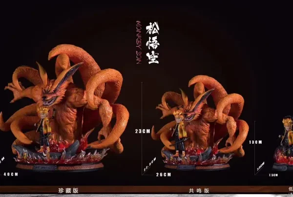 【Pre order】MonkeySon Studios Naruto Nine Tails Kurama SD Scale Resin Statue Deposit