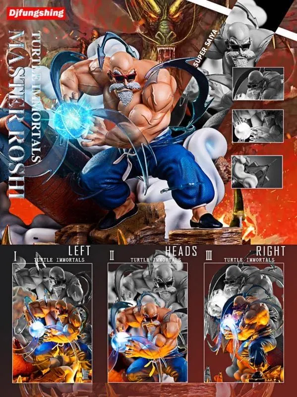 293e5948cac0e750 【Pre order】DJFUNGSHING Studio Dragon Ball Z Master Roshi with Kamehameha 1/7 Resin Statue Deposit - Image 1