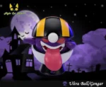 【Pre order】Night Cat Studio Pokemon Ultra Ball Gengar&Moon Ball Haunter 1/1 Resin Statue - Image 5