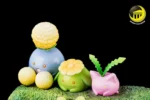 【Pre order】Moon Shadow Studio Pokemon Mysterious forest Celebi Hoppip Sentret Family Resin Statue Deposit - Image 7