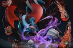 【In Stock】Fantasy Studio Pokemon GX Evolution Series Chapter 7 Salanance Family Dragon Resin Statue - Image 7