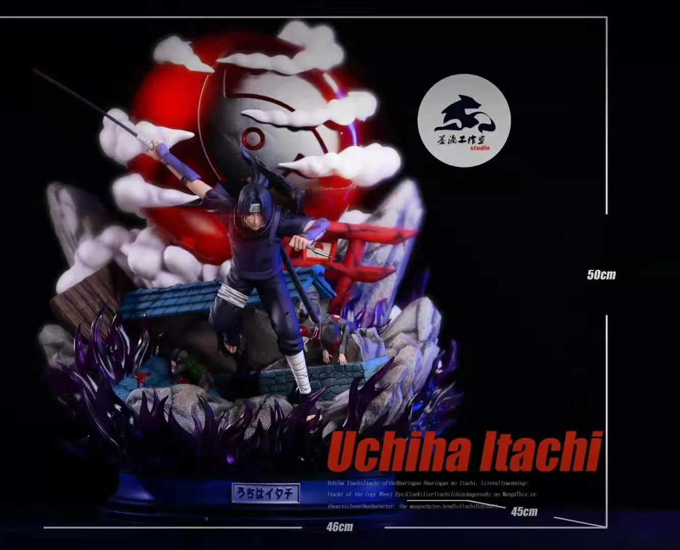 3edb06d25a6ed9ae 【Pre order】ML Studio Naruto Anbu Uchiha Itachi 1/7 Scale Resin Statue Deposit - Image 1