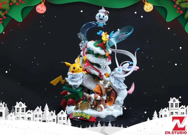 479742a7f5af0d15 【Pre Order】ZN Studio Pokemon Christmas Pikachu Resin Statue Deposit - Image 1