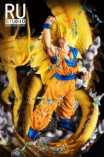 【In Stock】RU Studio Dragonball Z SSJ3 Goku Dragon Fist Resin Statue - Image 4