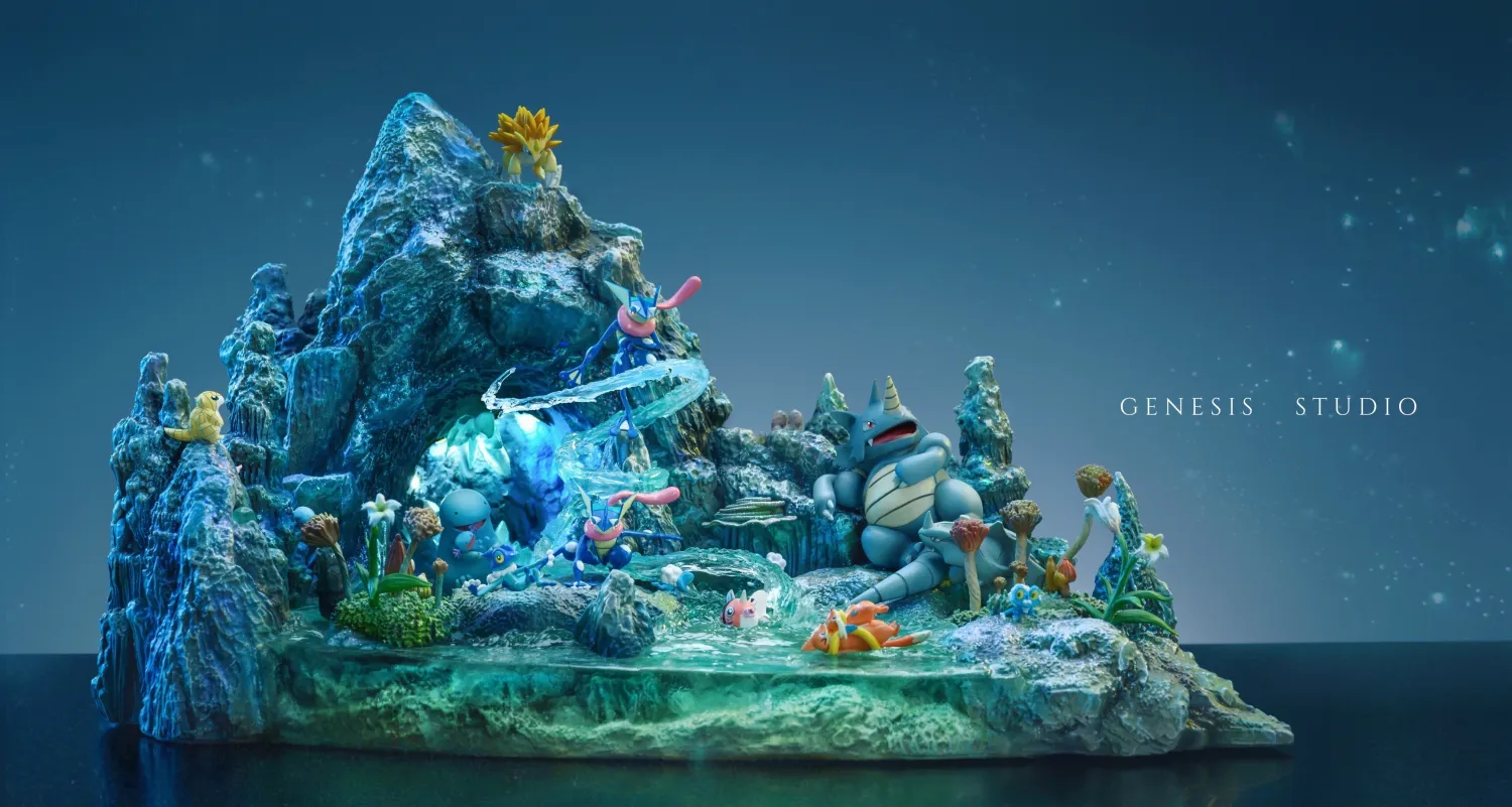 4ddfd914bf7503bf 【Pre order】GENESIS Studio Pokemon Water Family Resin Statue Deposit - Image 1