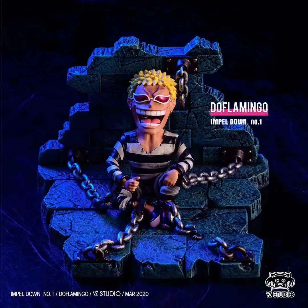4f9c29c247ca8e32 【Pre order】YZ Studio One Piece Shichibukai SD Scale Prison series No.1 Doflamingo Resin Statue Deposit - Image 1