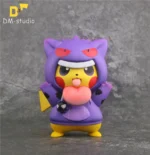 ￼ 【Pre order】DM-STUDIO Pokemon Hoodies series Gengar Pikachu Resin Statue