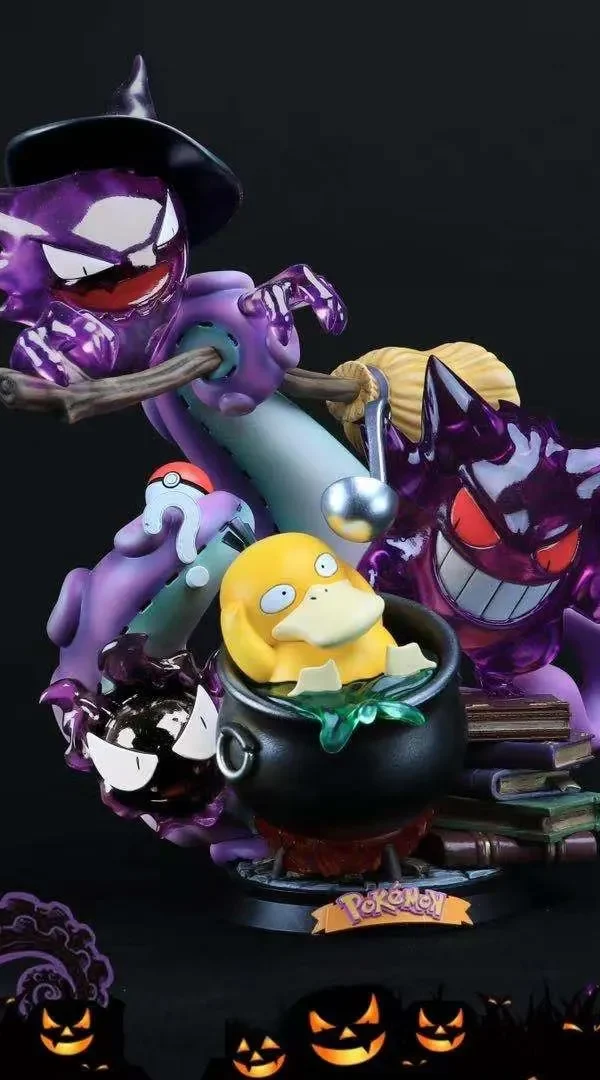【Pre Order】ZN Studio Pokemon Halloween コダック、Psyduck Resin Statue Deposit