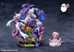 【In Stock】EGG-Studio Pokemon Mewtwo Family Resin Statue