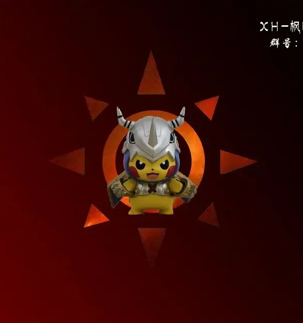【In Stock】Maple Country & XH Studio Pokemon WarGreymon&MetalGarurumon Pikachu Resin Statue