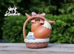 【Pre order】404-Studio Pokemon Flower Basket Eevee Resin Statue - Image 4