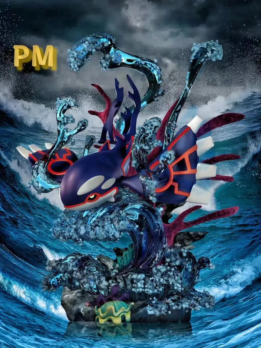 6c0618d831db951b 【Pre order】PM Studio Pokemon Kyogre resin statue - Image 1