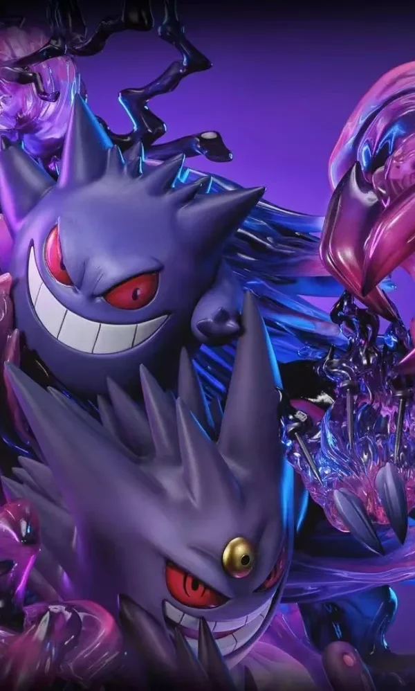 【In Stock】Fantasy studio Pokemon Gengar Family Resin Statue