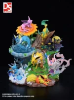 【Pre order】DS Studio Pokemon Anniversary Statue Eevee Family ​Resin Statue - Image 4