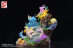 【Pre order】DS Studio Pokemon Anniversary Statue Eevee Family ​Resin Statue - Image 3