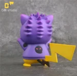 ￼ 【Pre order】DM-STUDIO Pokemon Hoodies series Gengar Pikachu Resin Statue - Image 4