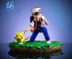 【Pre order】SAKURA Studio Pokemon Go! Pikachu!! Crimson and Pikachu 1/6 Resin Statue - Image 4
