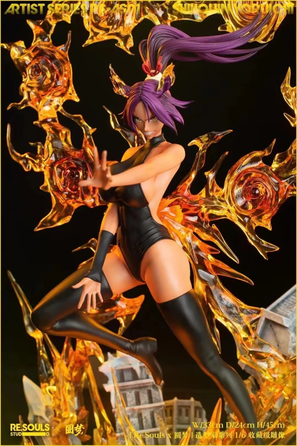 8e1c829a39af4a1f 【In Stock】ReSouls x Bleach Dream Studio BLEACH Shihouin Yoruichi 1/6 Resin statue - Image 1