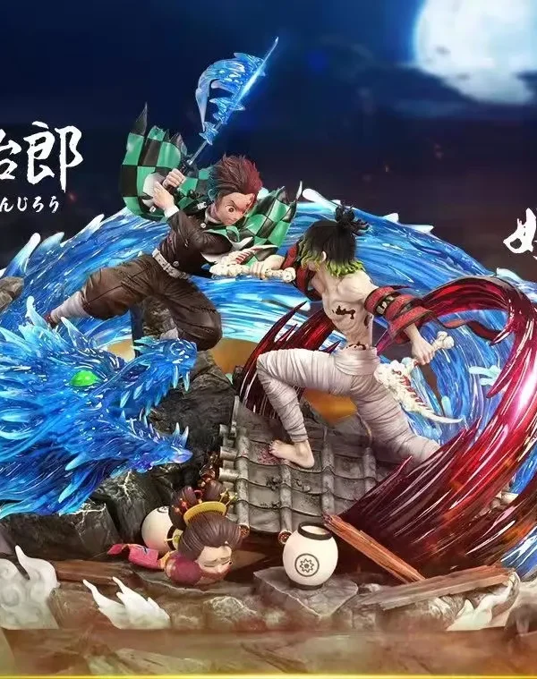 【Pre order】KAGURA STUDIO x CHIKARA STUDIO Demon Slayer Kamado Tanjirou vs Gyuutarou Resin Statue Deposit