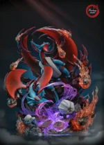 【In Stock】Fantasy Studio Pokemon GX Evolution Series Chapter 7 Salanance Family Dragon Resin Statue