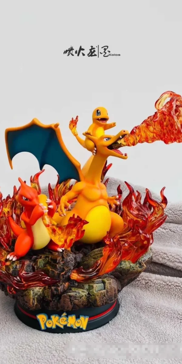 【In Stock】EGG-Studio Pokemon Charizard Family Resin Statue