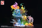 【Pre order】DS Studio Pokemon Anniversary Statue Eevee Family ​Resin Statue - Image 2