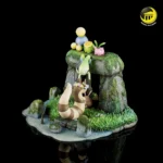 【Pre order】Moon Shadow Studio Pokemon Mysterious forest Celebi Hoppip Sentret Family Resin Statue Deposit - Image 6