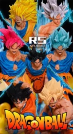 【In Stock】RS STUDIOS Dragon Ball Super Full Forms of Goku Resin Statue - Image 2