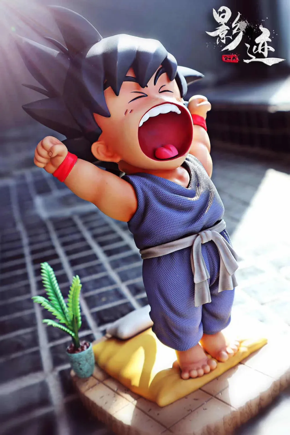 a630aa8482317953 【Pre order】DMS Dragon Ball Z Bulma Good Morbing Goku Resin Statue Deposit - Image 1