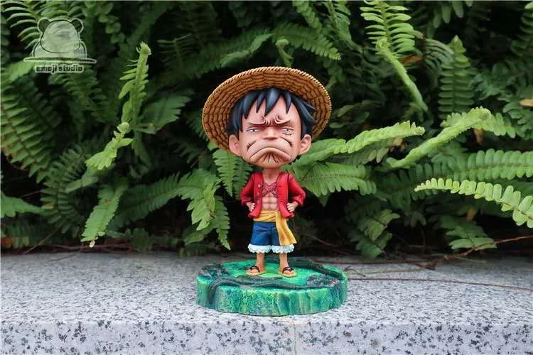 a895ef695f7b29c1 【Pre order】Emoji Studio One Piece Unhappy Luffy Resin Statue Deposit - Image 1