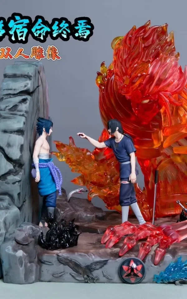 【Pre order】Long Yuan Ge Naruto Uchiha Itachi&Sasuke Resin Statue Deposit
