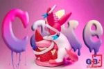 【Pre order】GB Studio Pokemon “Delicious Foods” Sylveon&Mew Resin Statue Deposit - Image 3