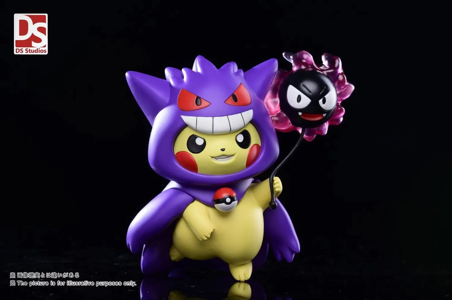 b0ef4b5e3147e2ac 【Pre order】DS Studio Pokemon Gengar Pikachu Resin Statue Deposit - Image 1