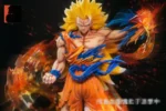 【In Stock】Last Sleep Studio Dragon Ball Z Son Goku SSJ3 Resin Statue - Image 5
