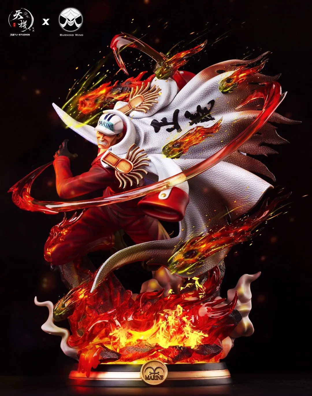 b78cc3549a700fc2 【In Stock】Burning Wind Studio One Piece Navy Sakazuki 1/6 Scale Resin Statue - Image 1