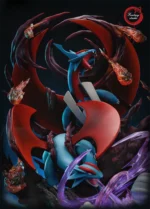 【In Stock】Fantasy Studio Pokemon GX Evolution Series Chapter 7 Salanance Family Dragon Resin Statue - Image 4