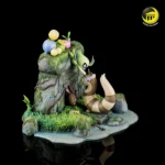 【Pre order】Moon Shadow Studio Pokemon Mysterious forest Celebi Hoppip Sentret Family Resin Statue Deposit - Image 3