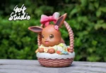 【Pre order】404-Studio Pokemon Flower Basket Eevee Resin Statue - Image 2