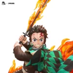 【Pre order】KAGURA STUDIO x CHIKARA STUDIO Demon Slayer Kamado Tanjirou vs Gyuutarou Resin Statue Deposit - Image 4