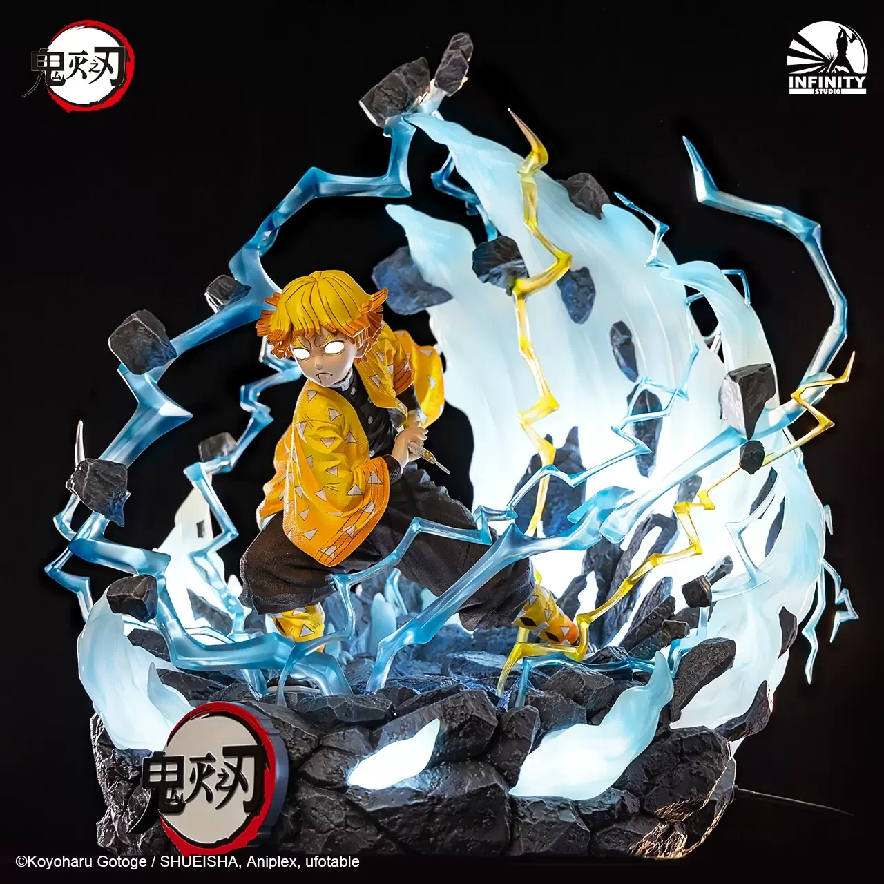 d4fd44c37cd6d87f 【In Stock】INFINITY Studio Demon Slayer 1/4 Agatsuma Zenitsu Collection level statue (Copyright) - Image 1