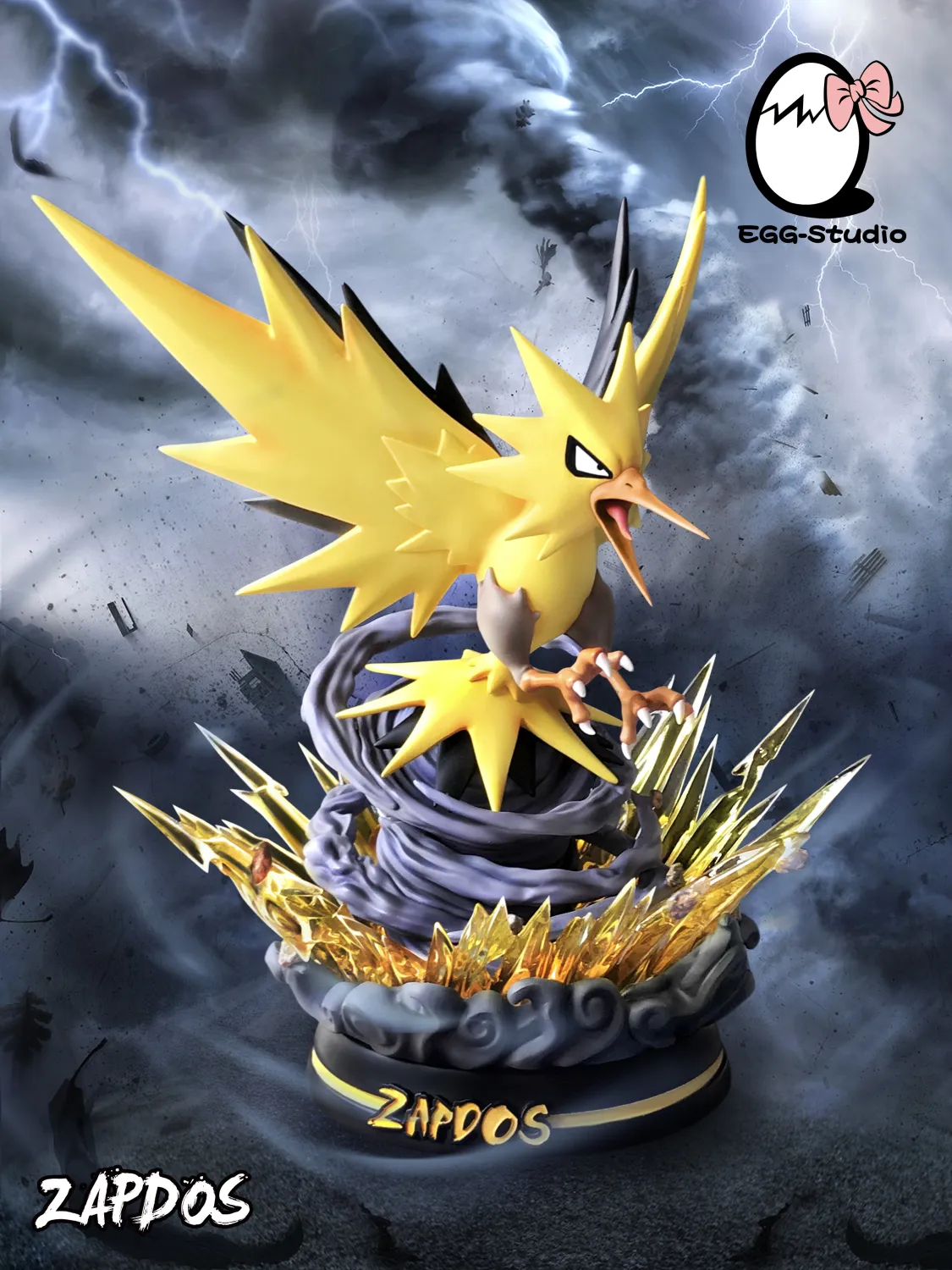 d615b8edfb2fc6d8 【Pre order】EGG Studio Pokemon Zapdos Resin Statue Deposit - Image 1