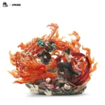 【Pre order】KAGURA STUDIO x CHIKARA STUDIO Demon Slayer Kamado Tanjirou vs Gyuutarou Resin Statue Deposit - Image 2