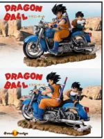 【In Stock】GD-Studio Dragon Ball Z Goku Father and Son on the Motorbike Resin Statue - Image 2