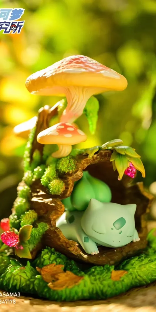 【In Stock】Pokemon Research Laboratory Sleeping Bulbasaur Resin Statue